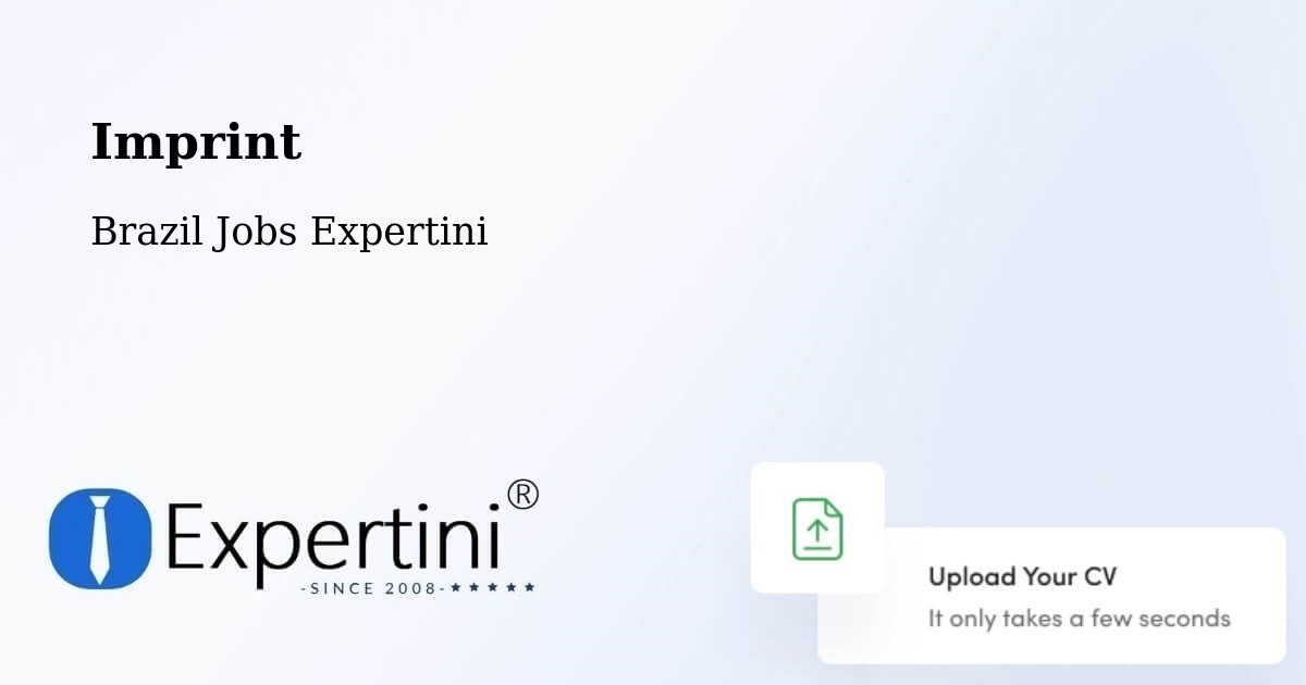 Imprint – Palmas - Brazil Jobs Expertini